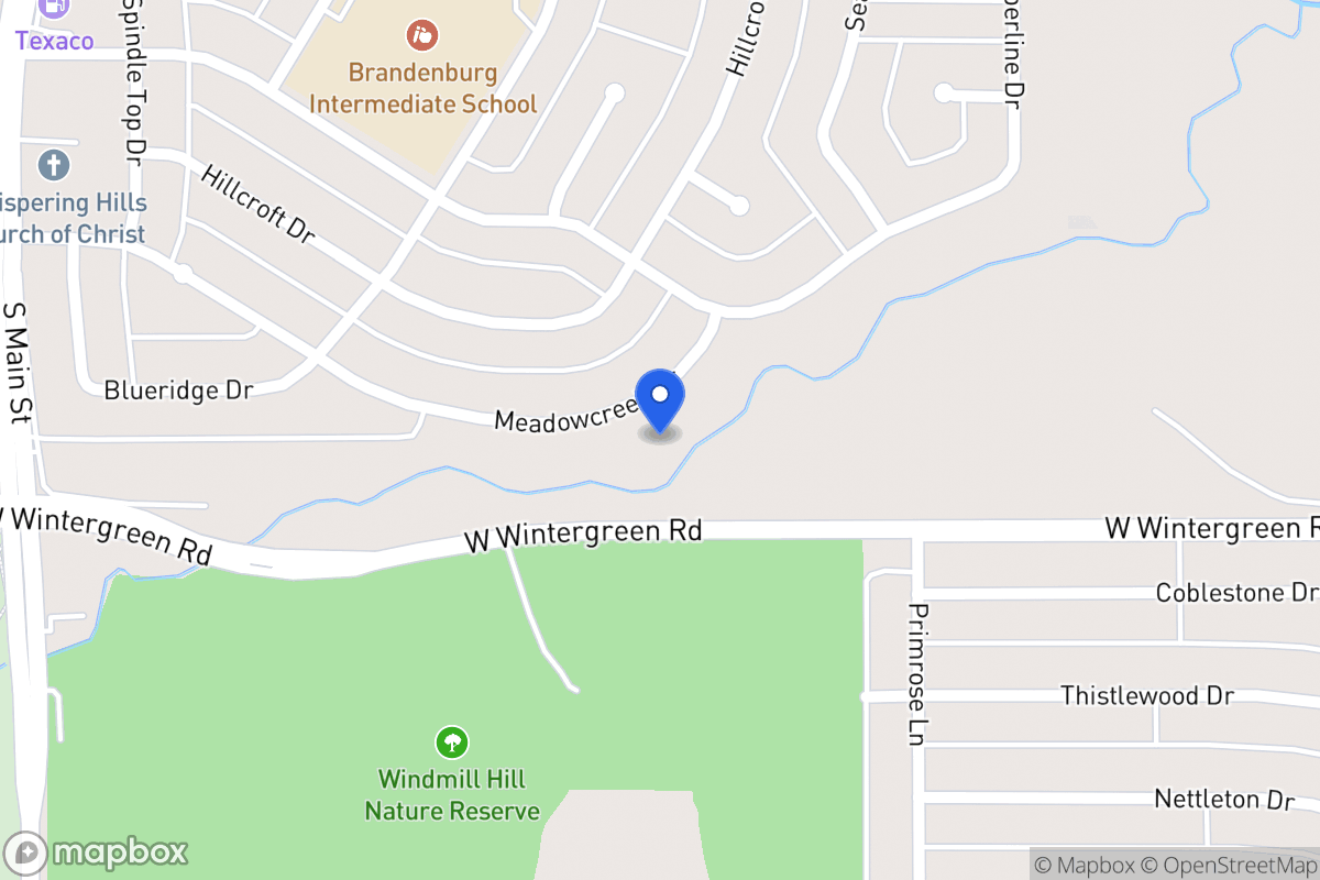 Map of 354 Meadow Creek Dr