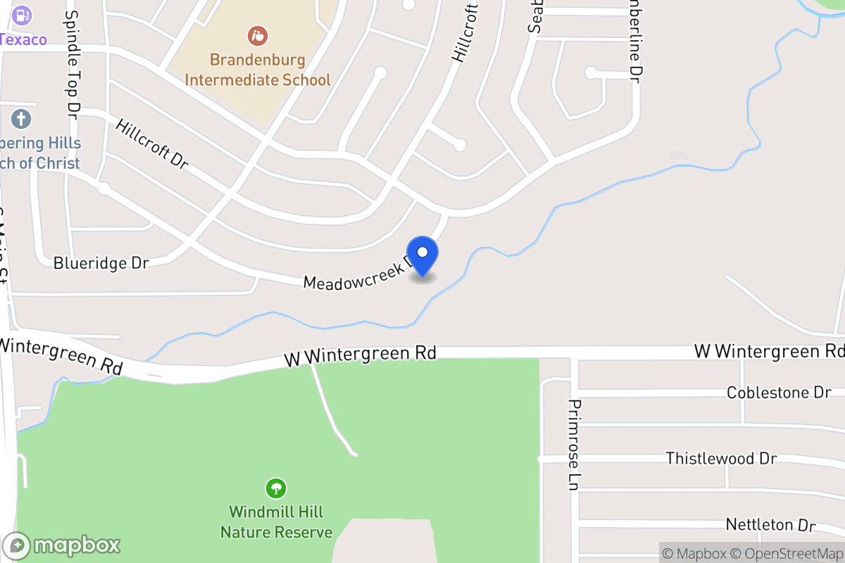 Map of 358 Meadow Creek Dr