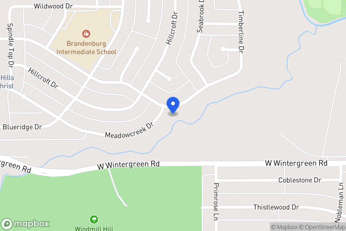 Map of 418 Silver Creek Dr