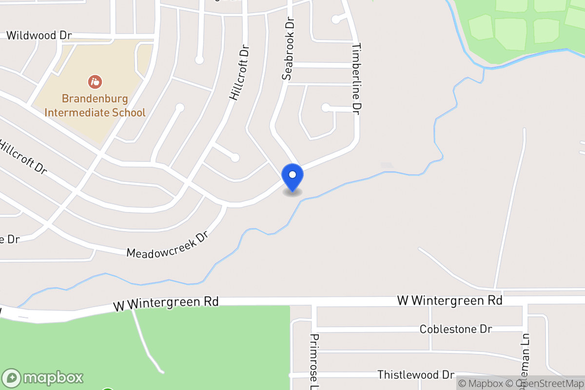 Map of 438 Silver Creek Dr