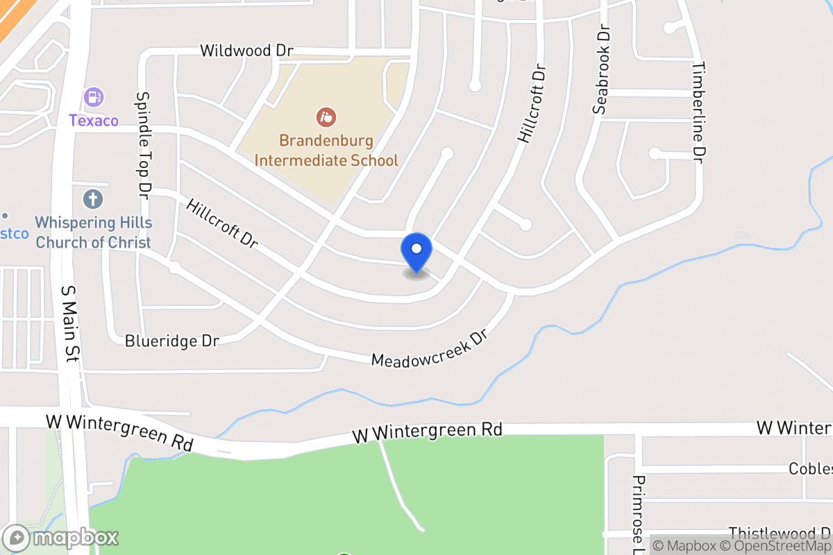 Map of 327 E Hillcroft Dr