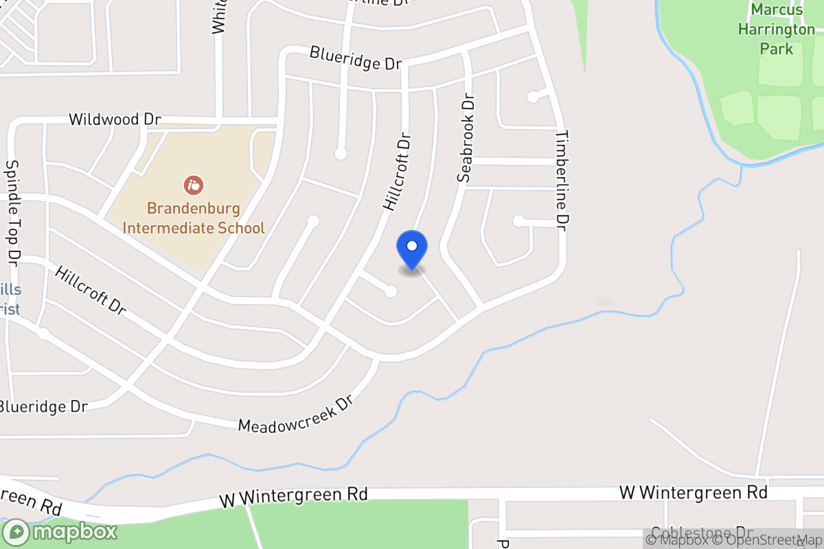 Map of 411 Hillcroft Cir