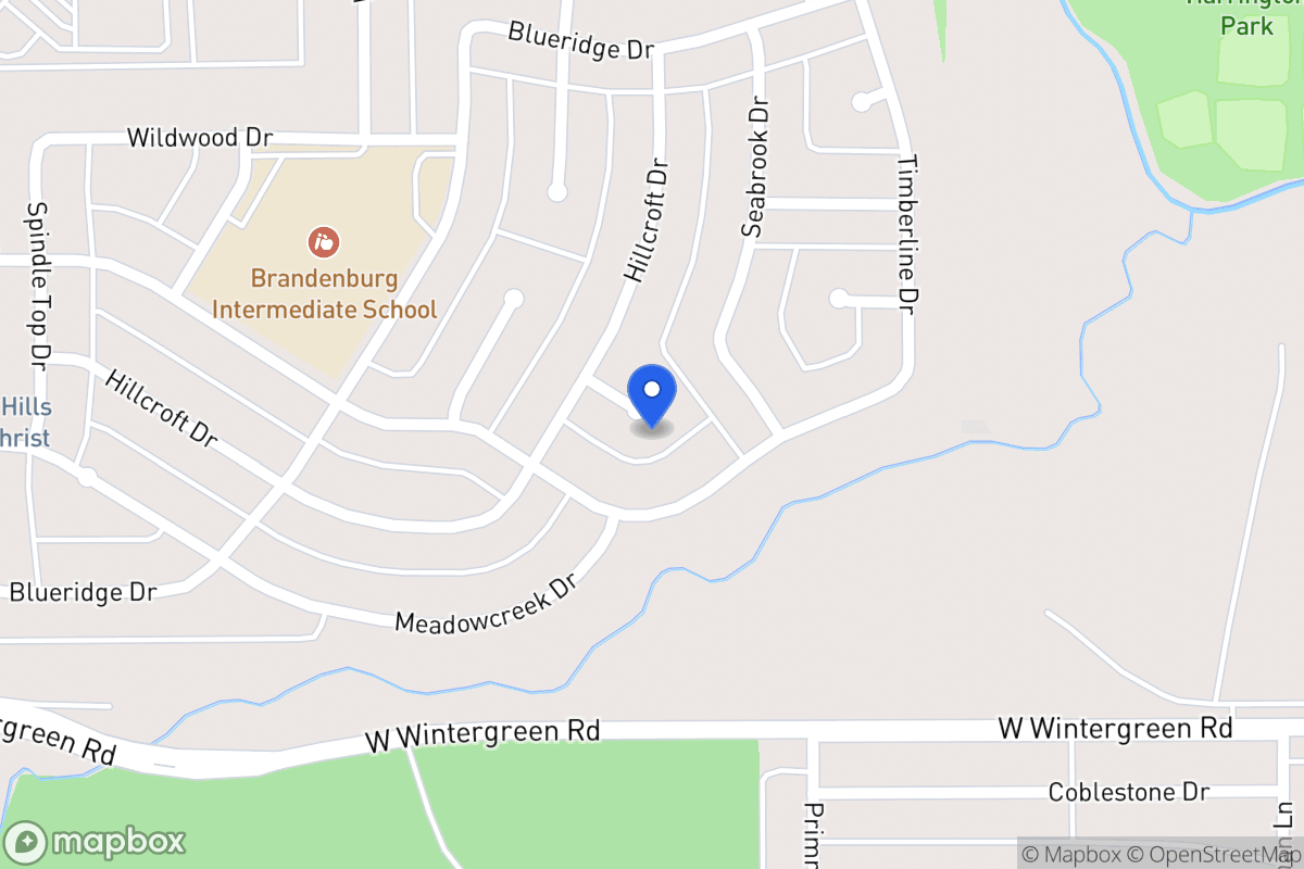 Map of 416 Hillcroft Cir
