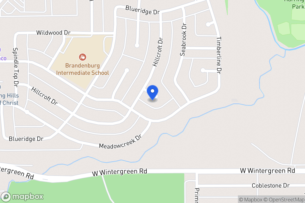Map of 412 Hillcroft Cir