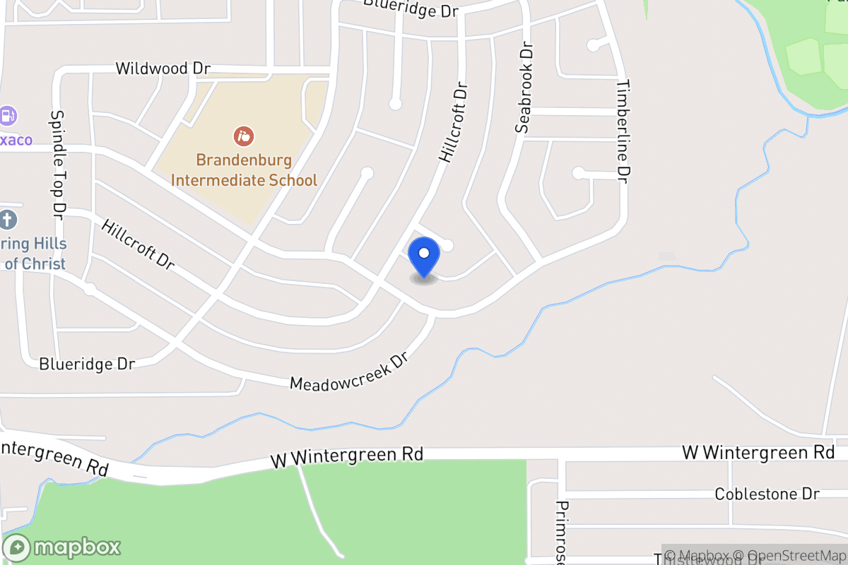 Map of 411 Silver Creek Dr