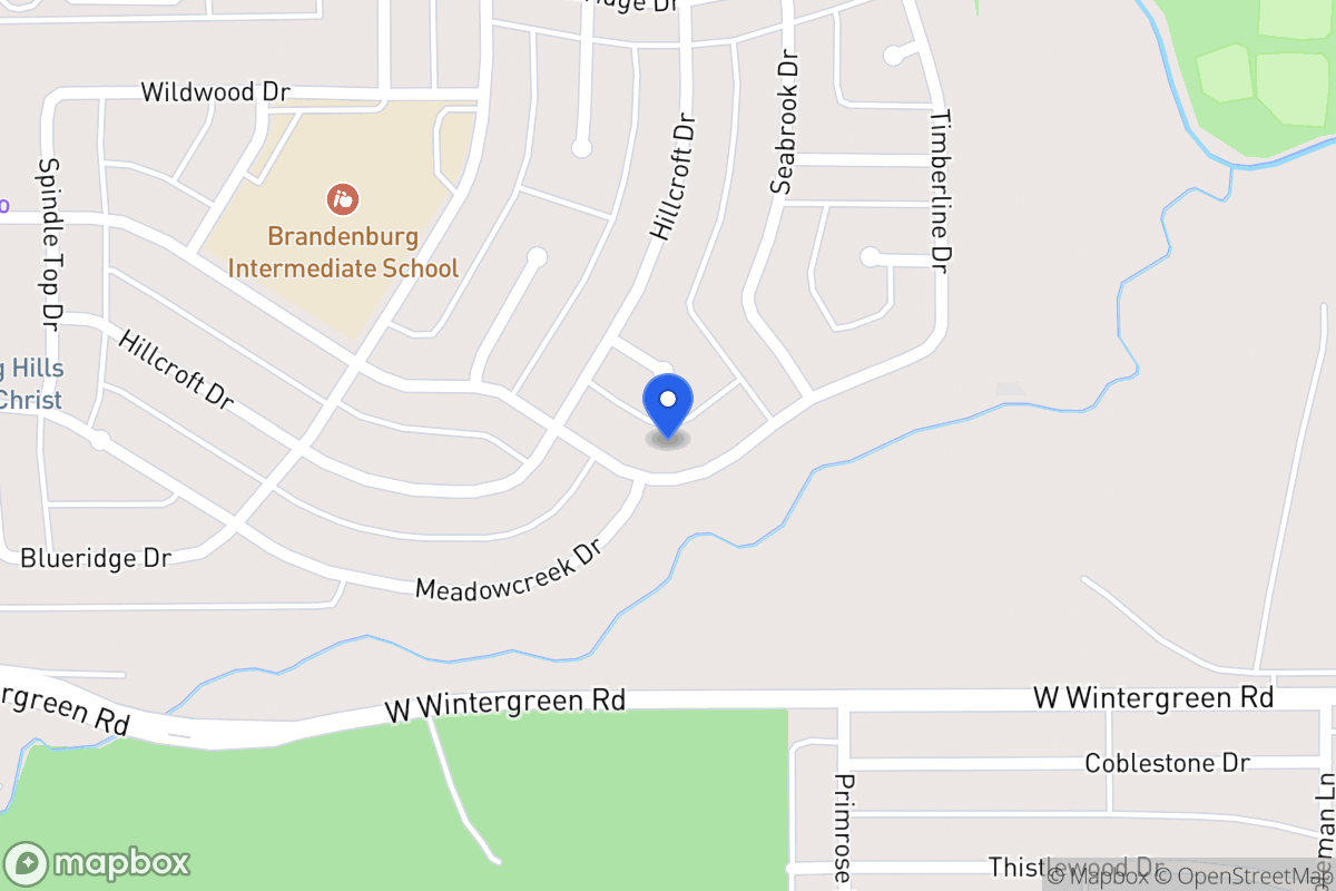 Map of 419 Silver Creek Dr