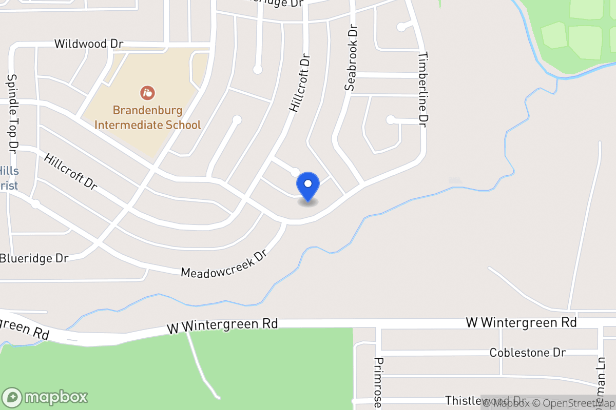 Map of 423 Silver Creek Dr
