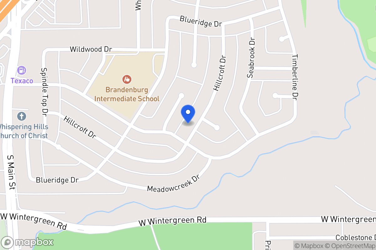 Map of 1927 S Hillcroft Dr