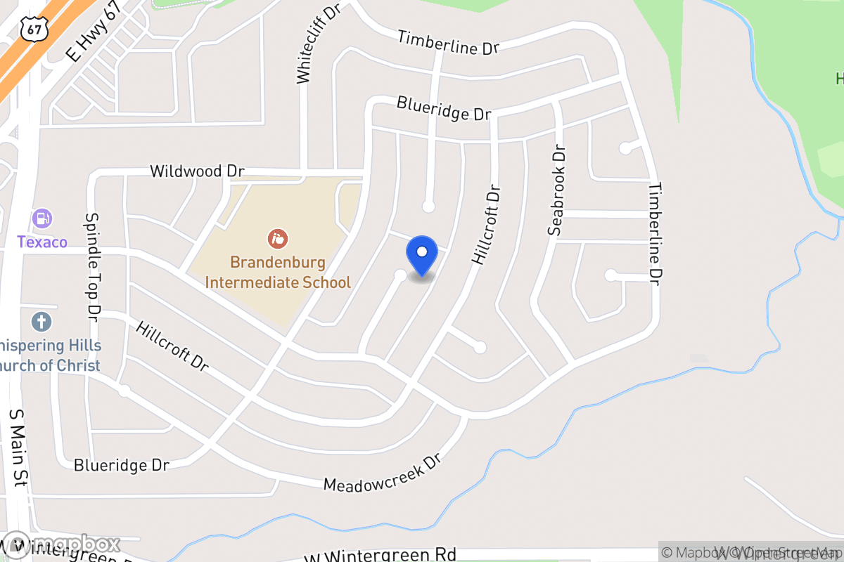 Map of 1906 Silver Creek Dr