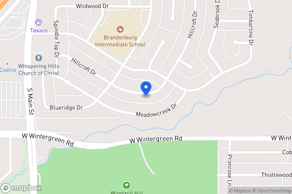 Map of 330 E Hillcroft Dr