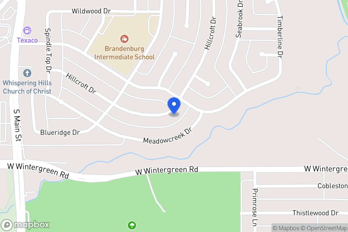 Map of 342 E Hillcroft Dr