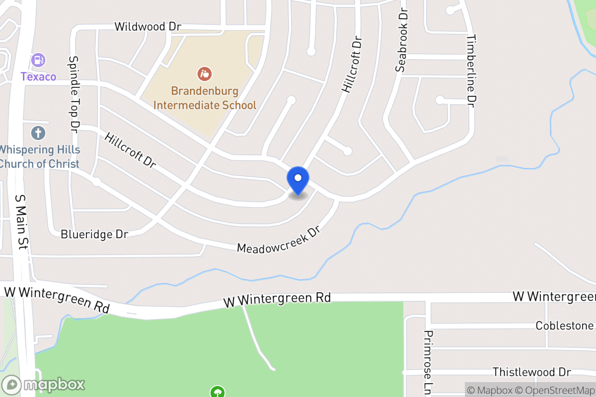 Map of 346 E Hillcroft Dr
