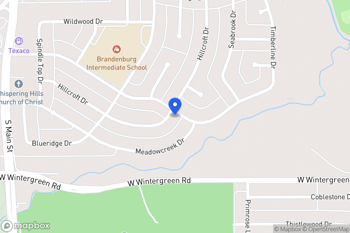 Map of 350 E Hillcroft Dr