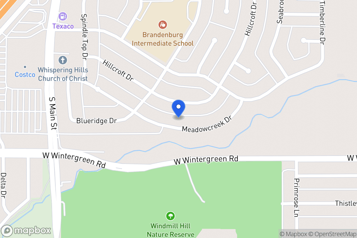 Map of 327 Meadow Creek Dr