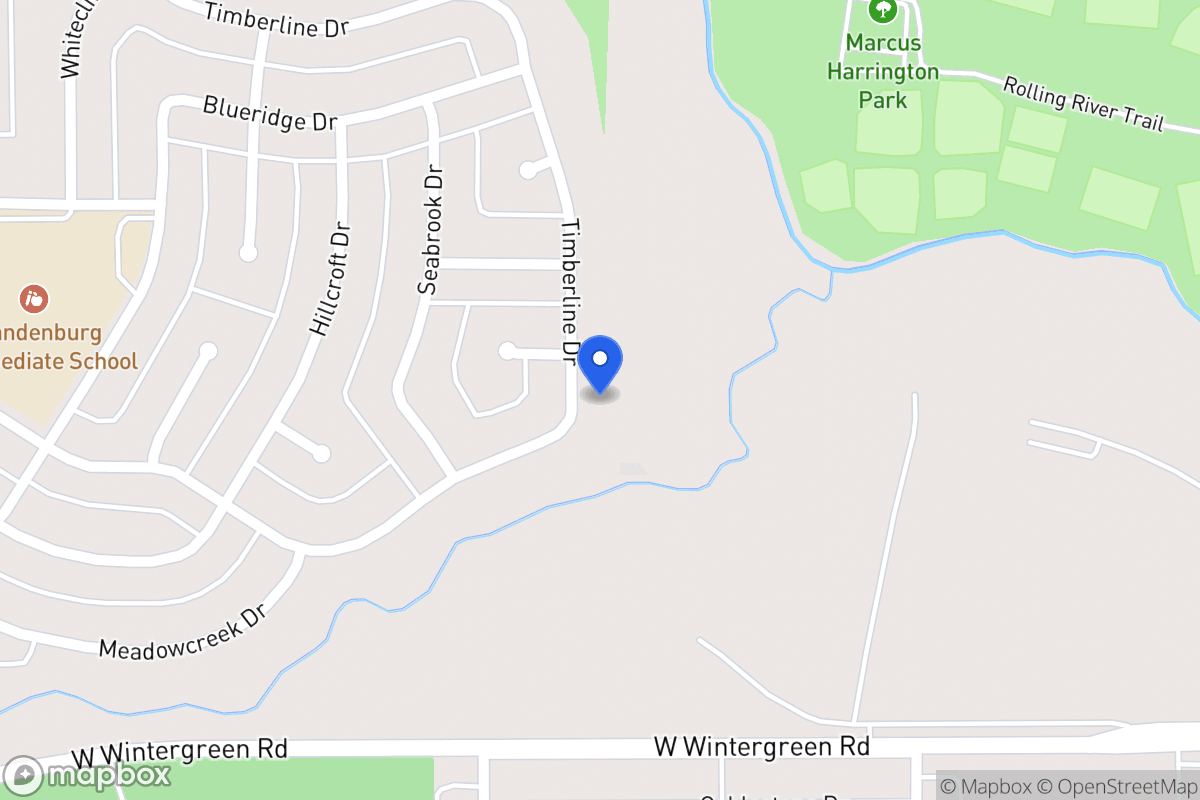Map of 1910 Timberline Dr