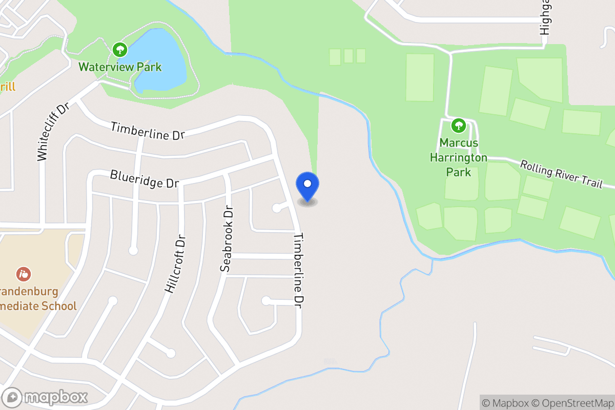 Map of 1822 Timberline Dr