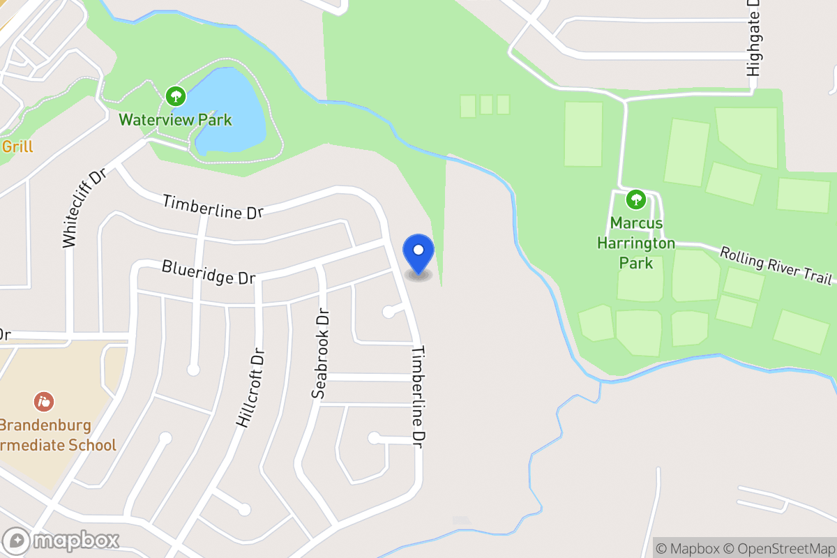 Map of 1814 Timberline Dr
