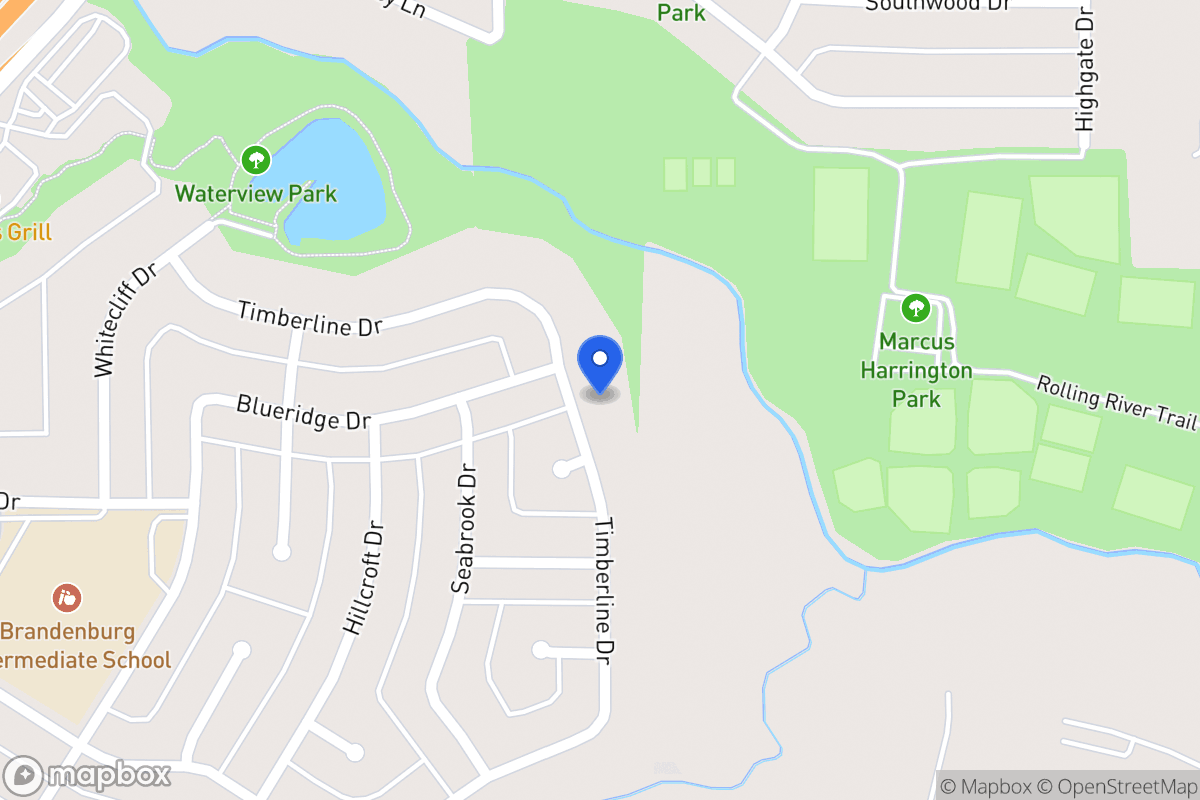 Map of 1810 Timberline Dr