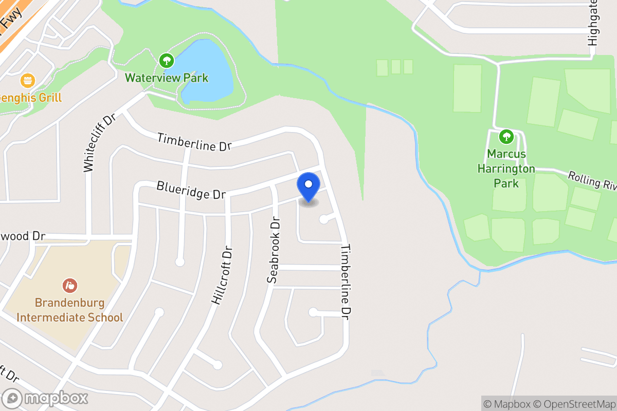 Map of 1807 Timberline Ct