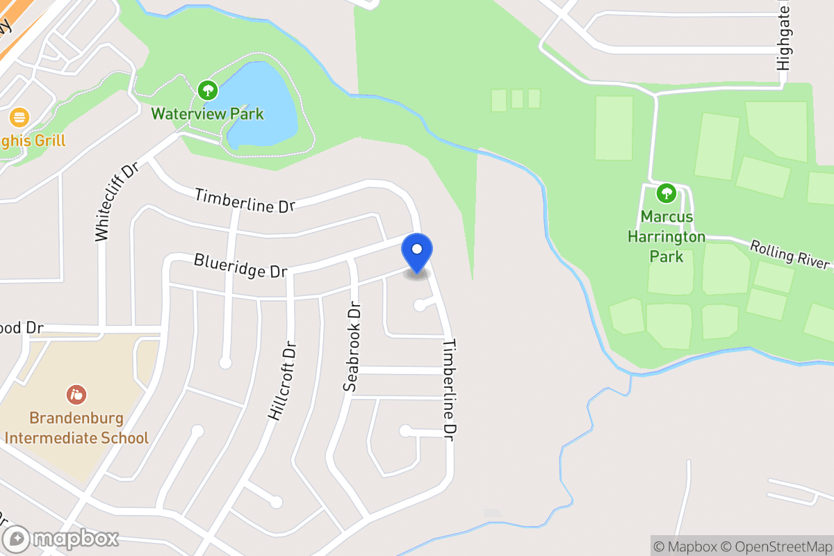 Map of 1803 Timberline Ct
