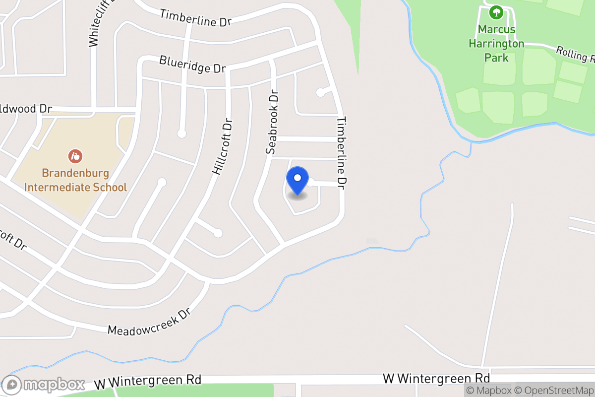 Map of 1923 Timberline Cir