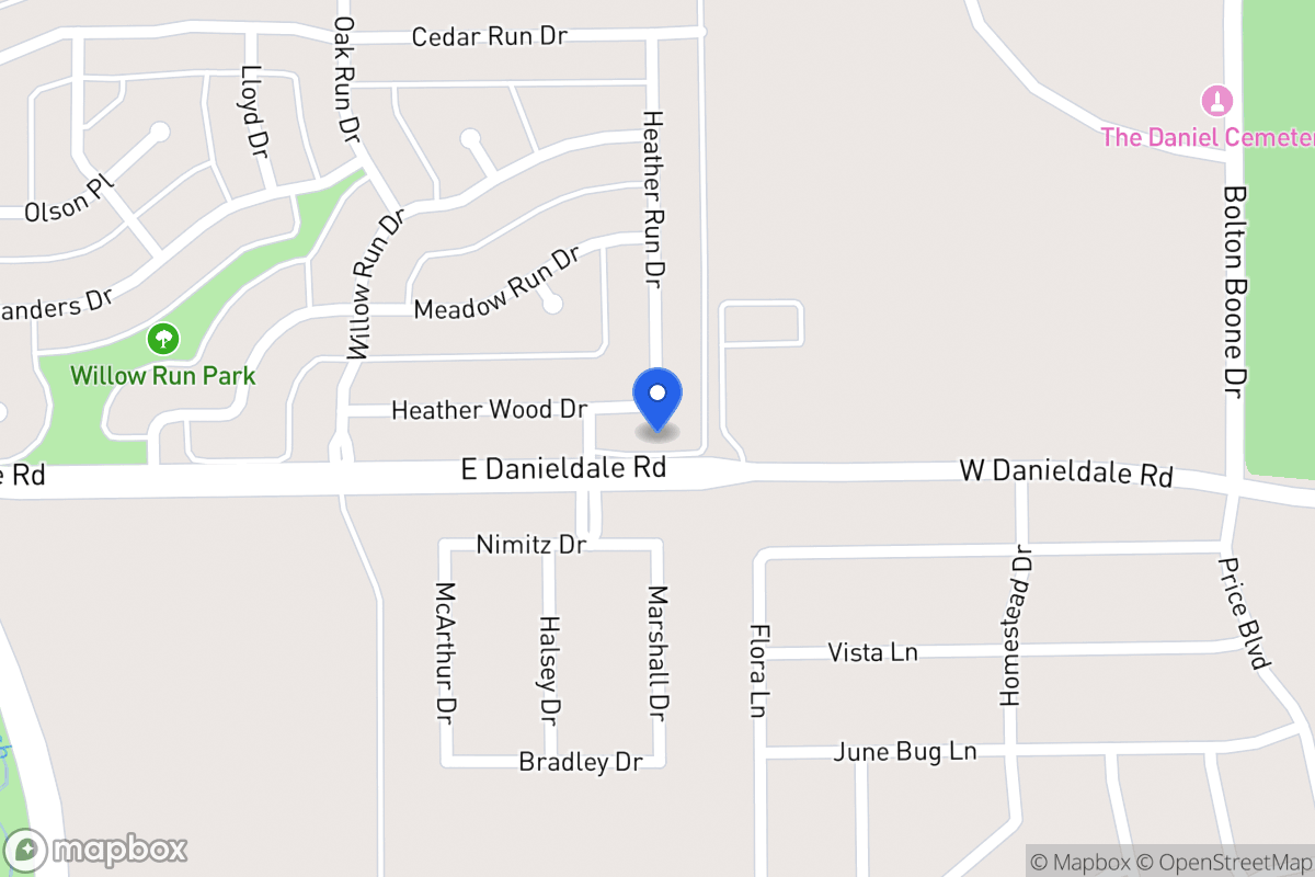 Map of 1150 Heather Wood Dr