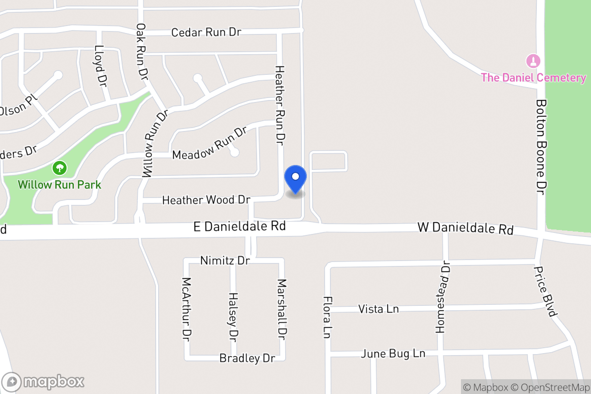 Map of 1430 Heather Run Rd