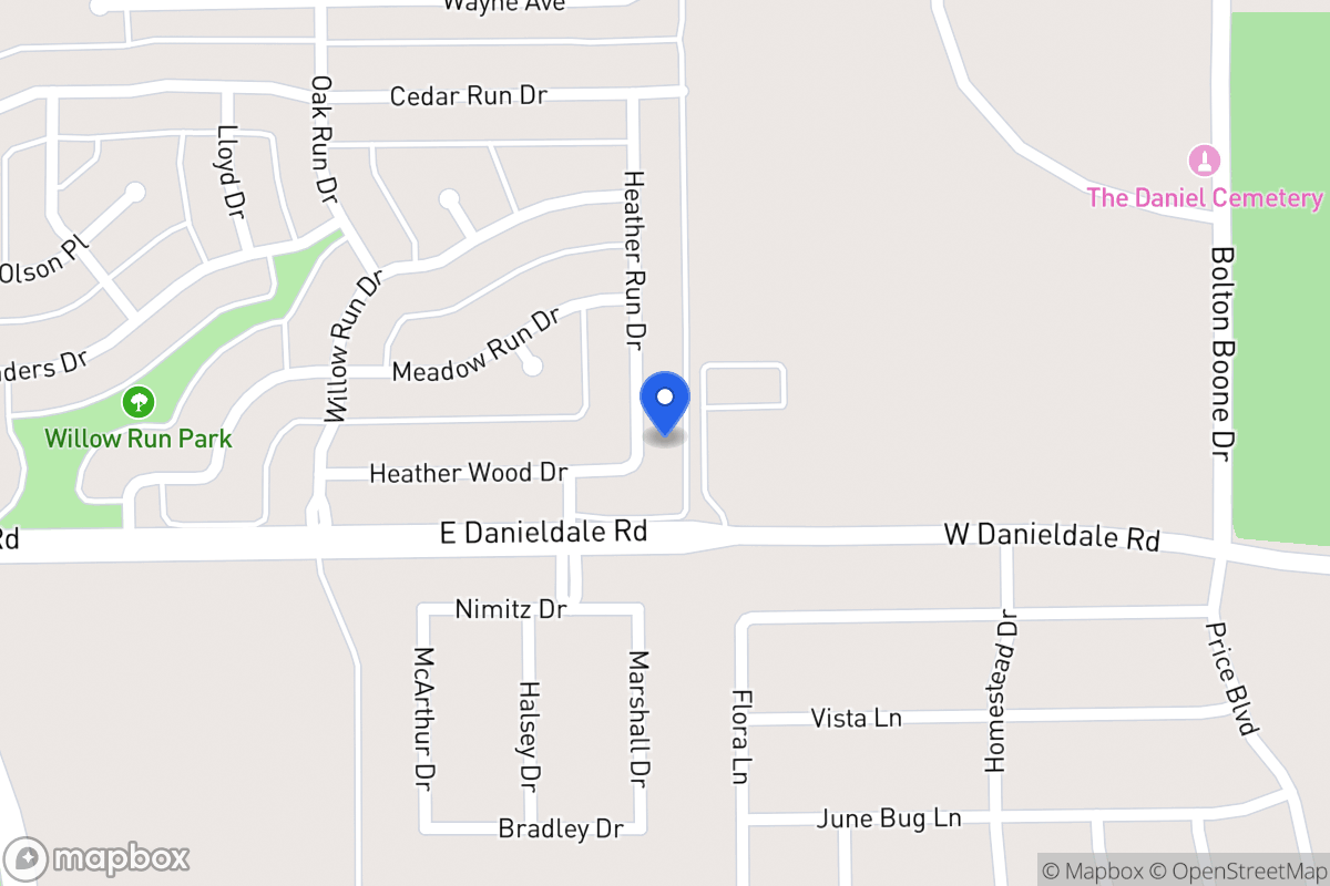 Map of 1426 Heather Run Dr