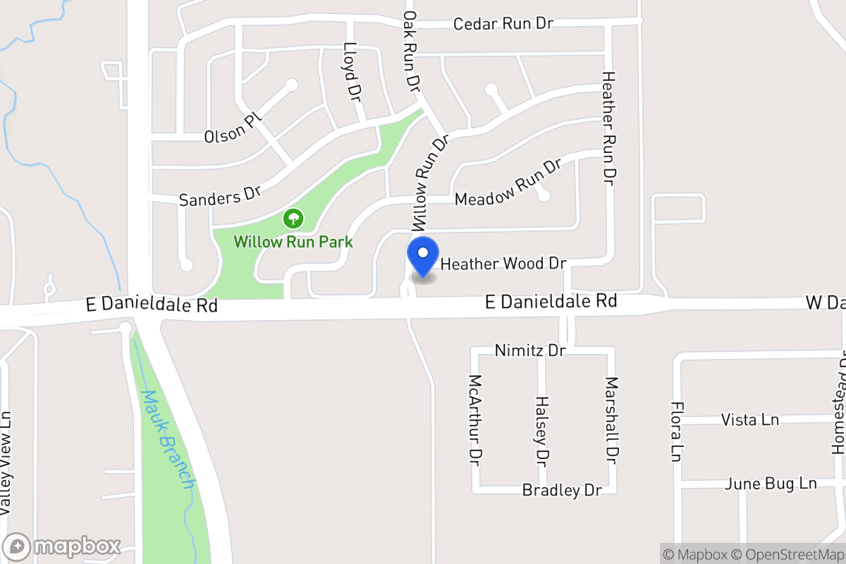 Map of 1102 Heather Wood Dr