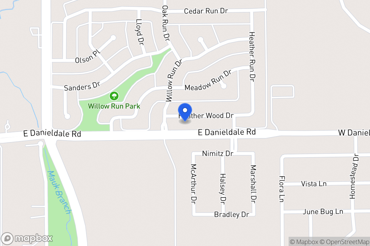 Map of 1110 Heather Wood Dr