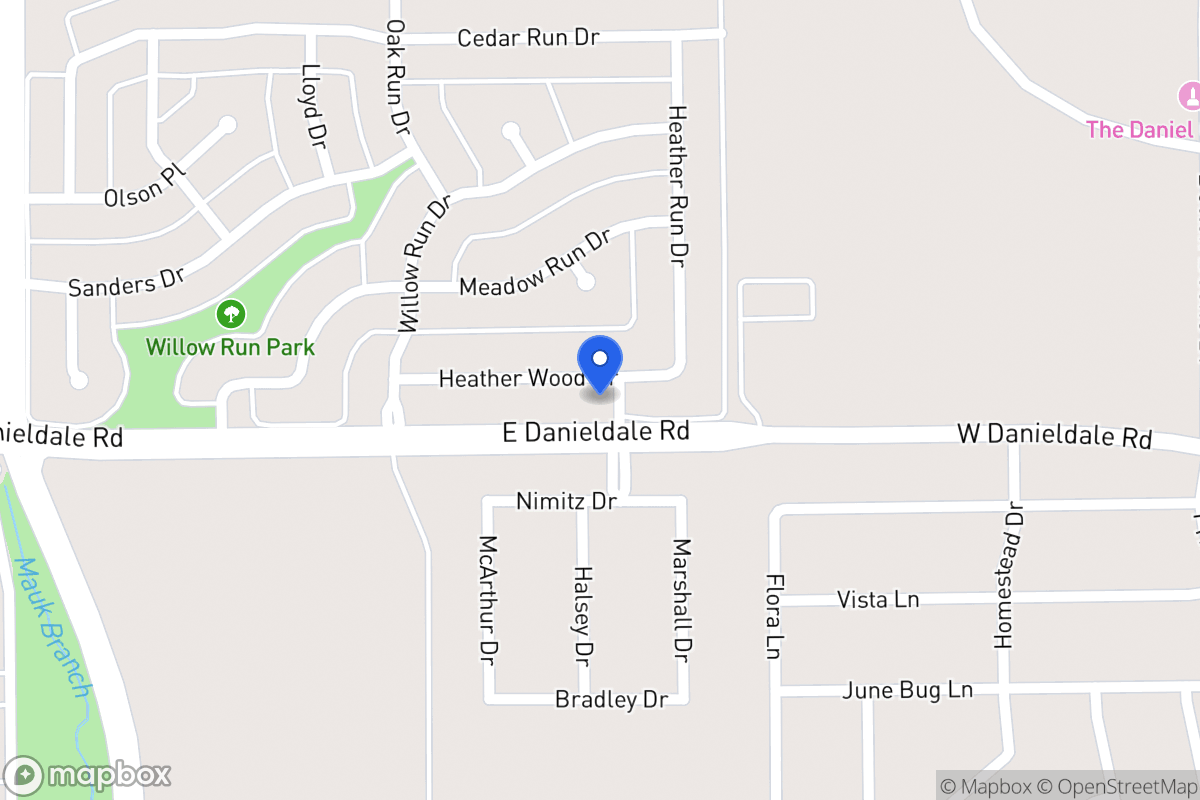 Map of 1138 Heather Wood Dr