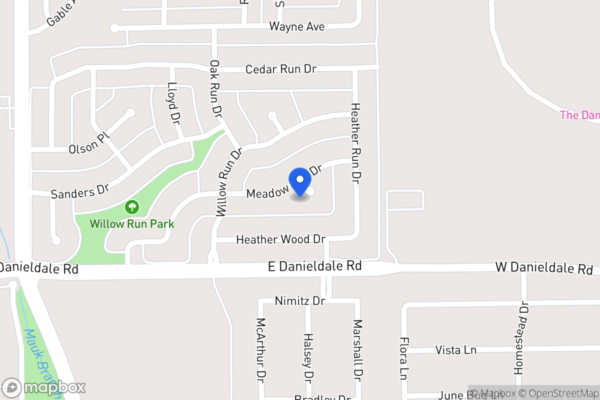 Map of 1130 Meadow Run Cir