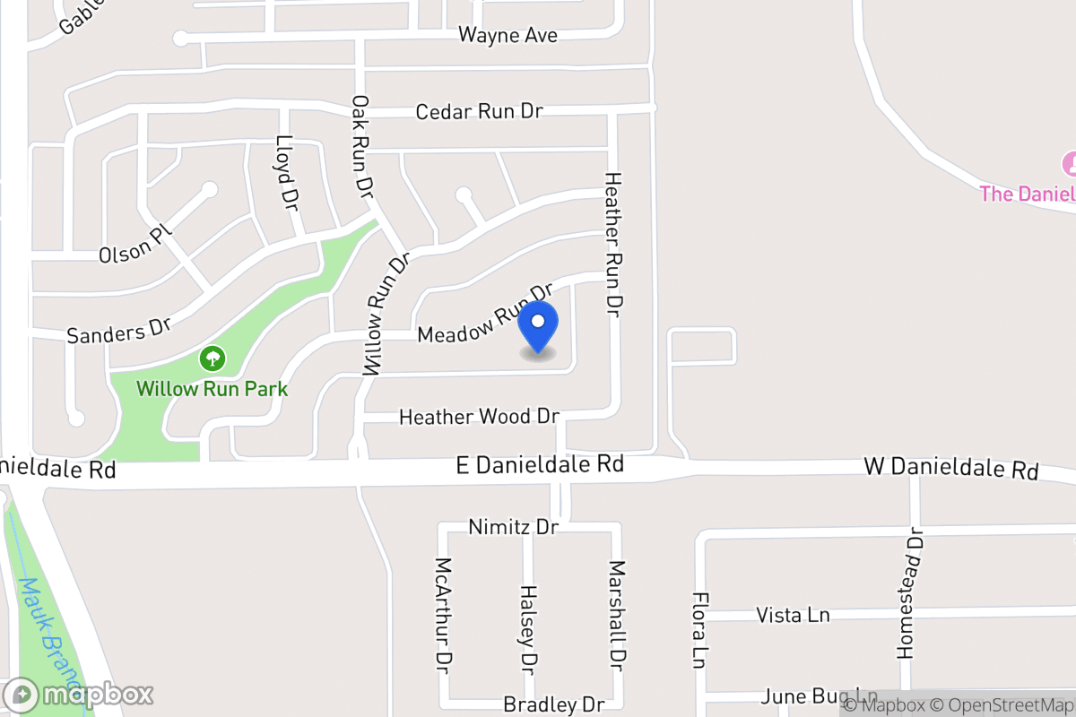 Map of 1134 Meadow Run Cir