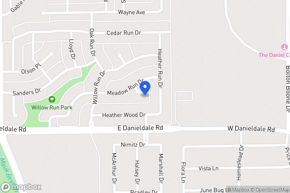 Map of 1138 Meadow Run Cir