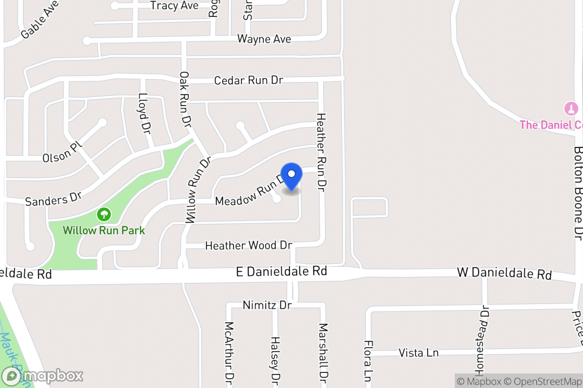 Map of 1142 Meadow Run Cir