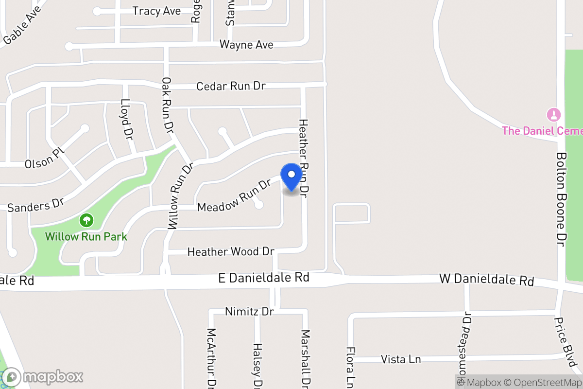 Map of 1407 Heather Run Dr
