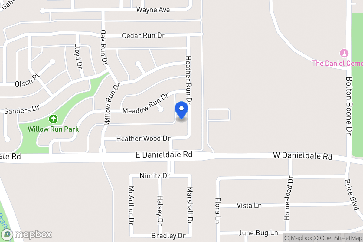 Map of 1419 Heather Run Dr