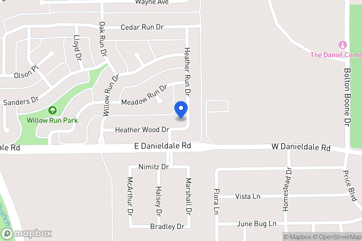 Map of 1151 Heather Wood Dr