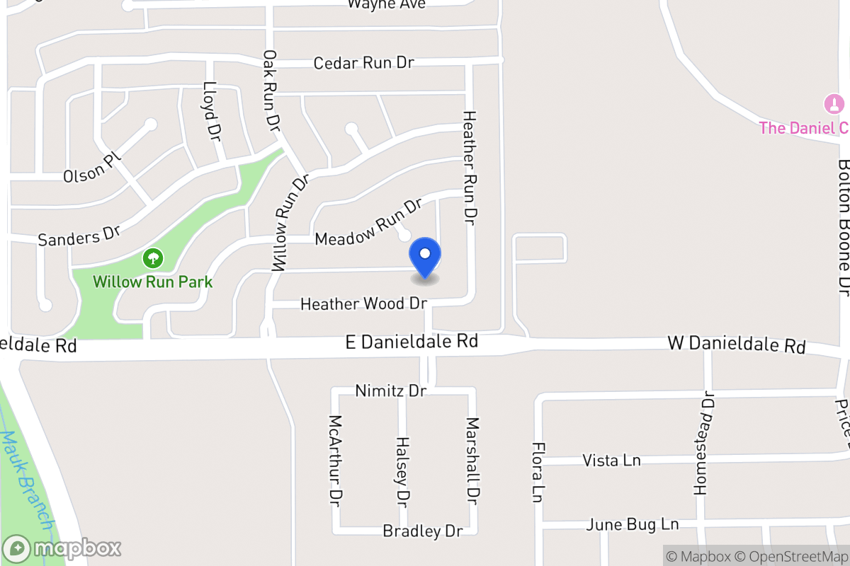 Map of 1143 Heather Wood Dr
