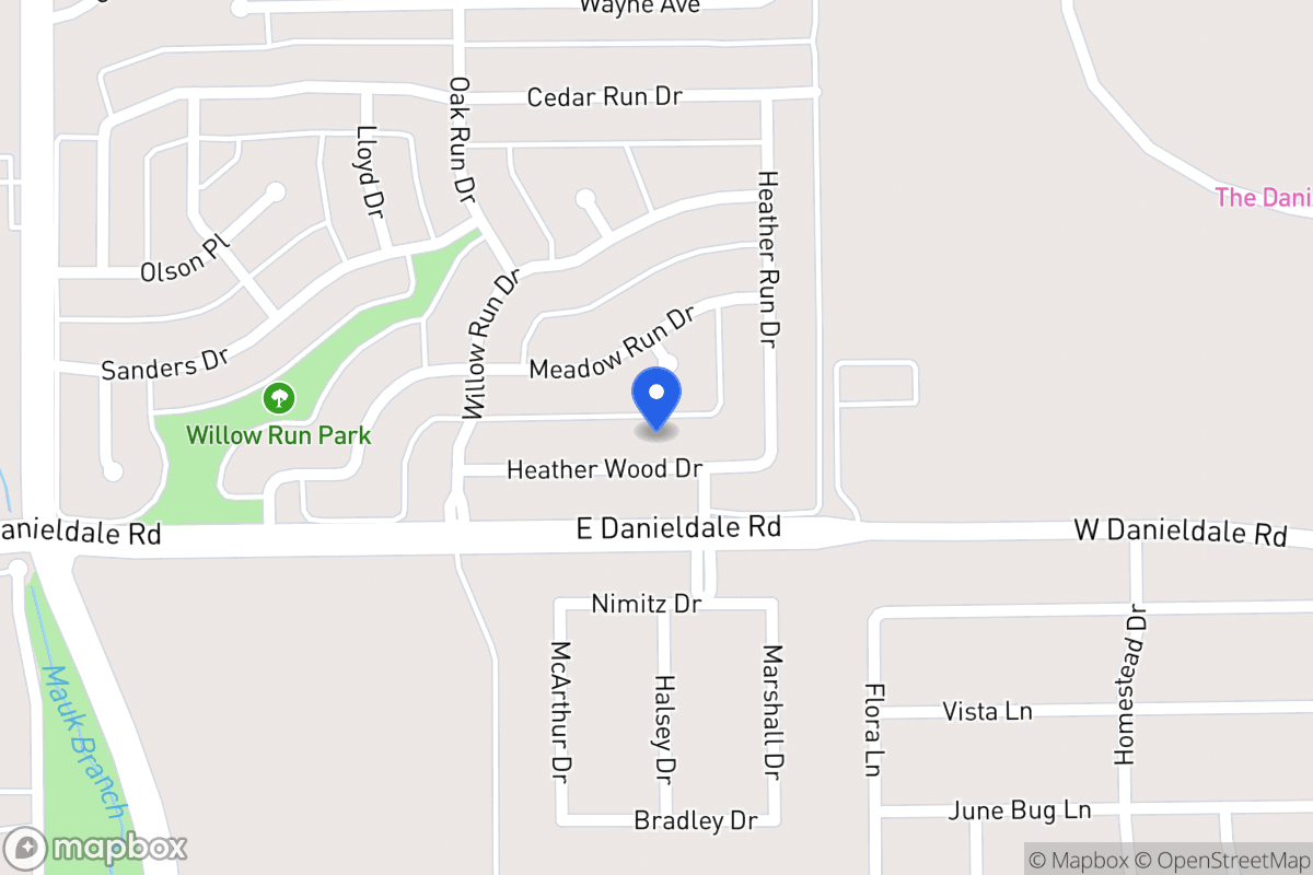 Map of 1135 Heather Wood Dr