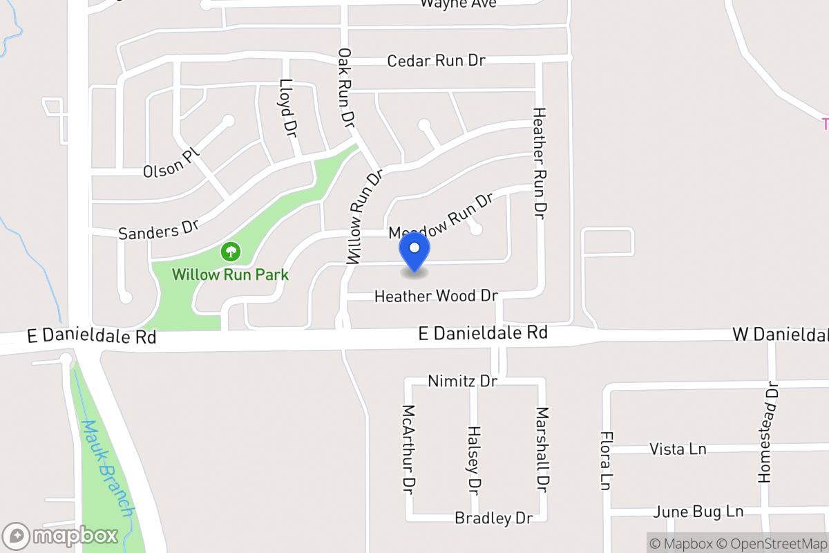 Map of 1119 Heather Wood Dr