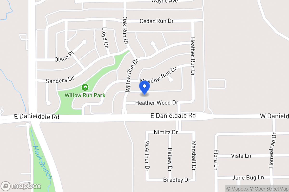 Map of 1115 Heather Wood Dr