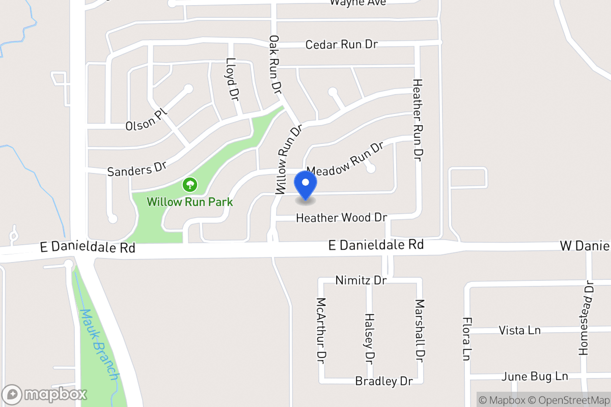Map of 1111 Heather Wood Dr