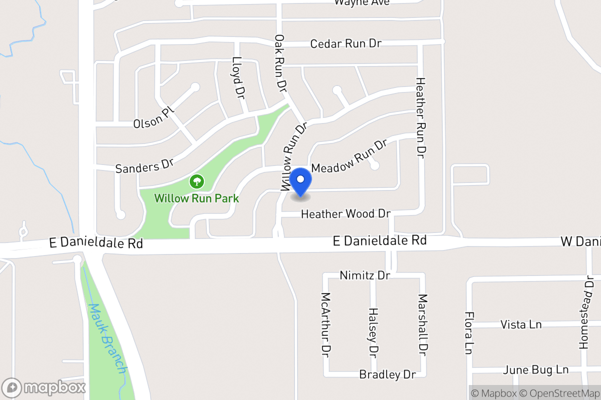 Map of 1107 Heather Wood Dr