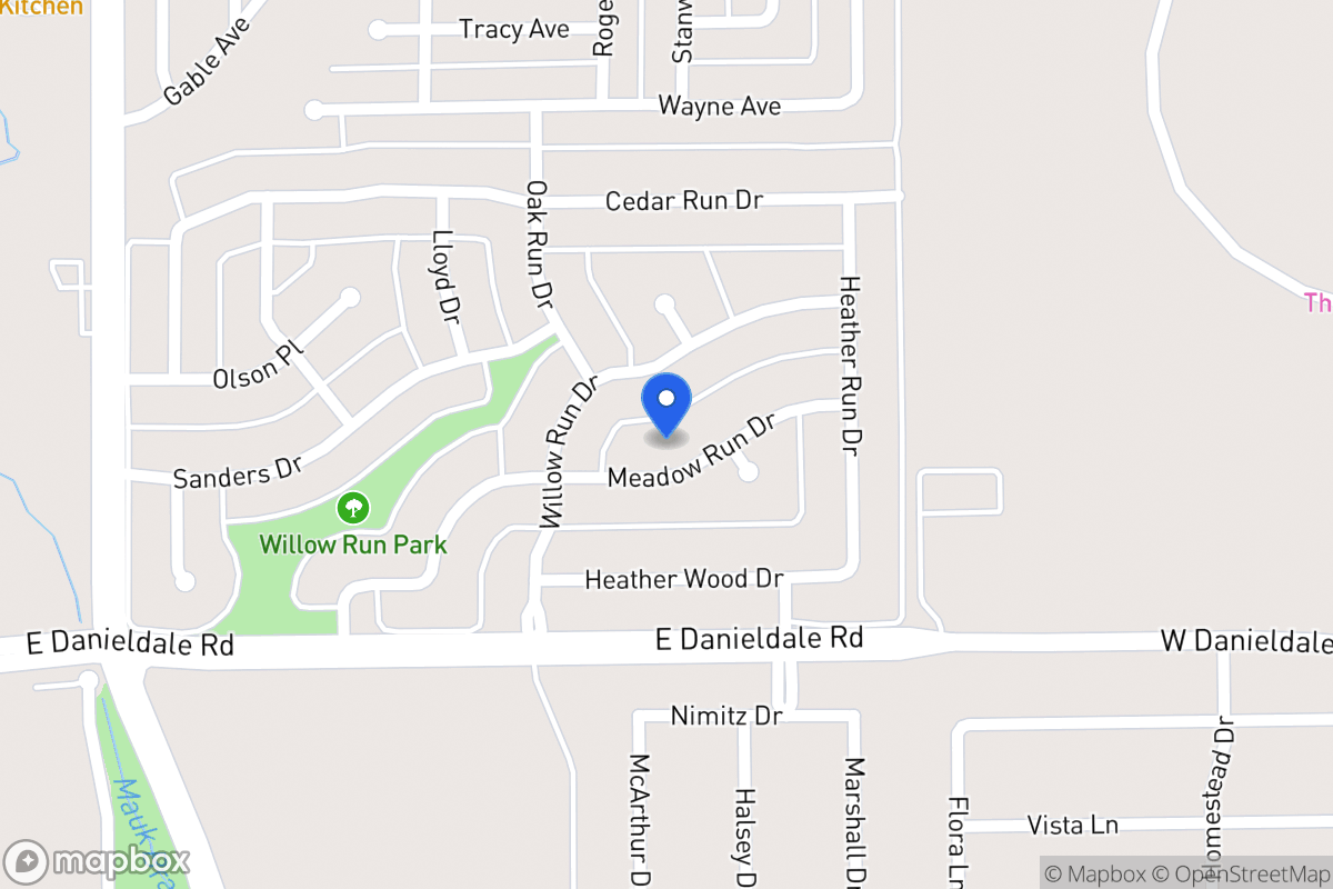 Map of 1111 Meadow Run Dr