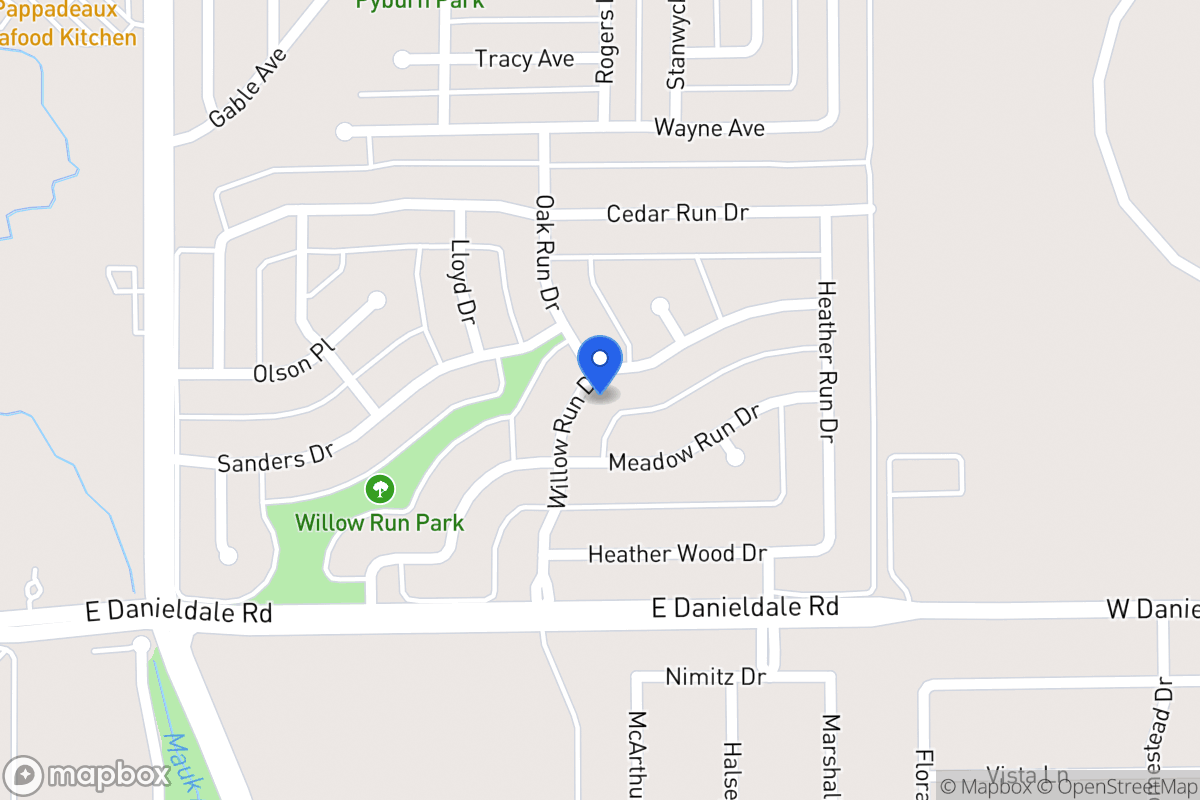 Map of 1110 Willow Run Dr