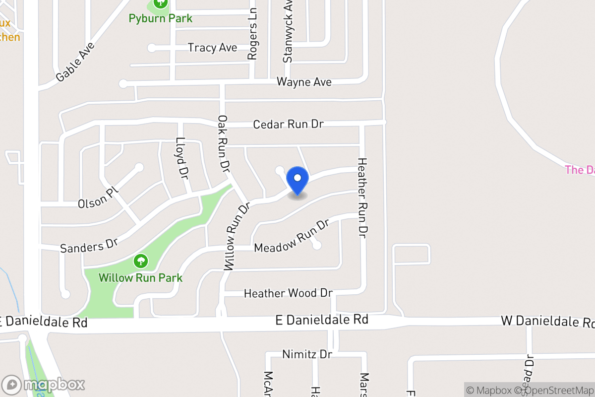 Map of 1130 Willow Run Dr