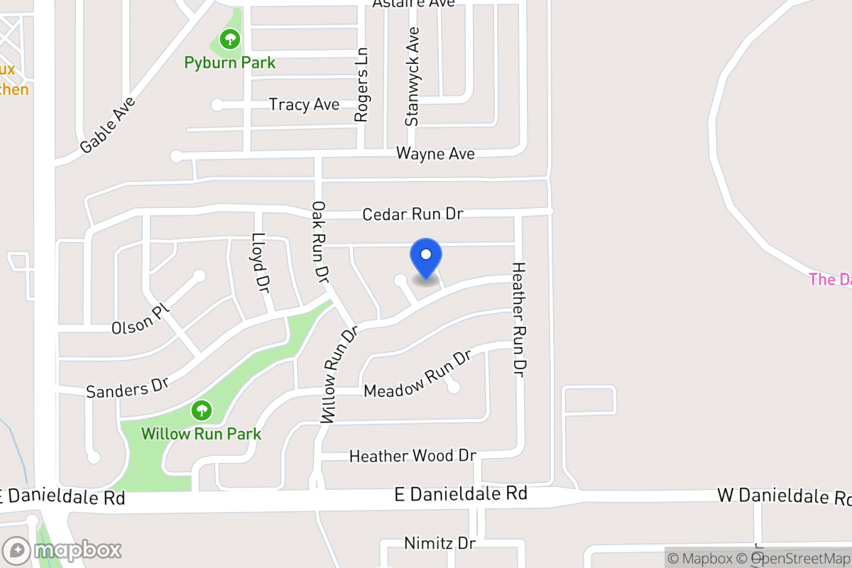 Map of 1147 Willow Run Cir