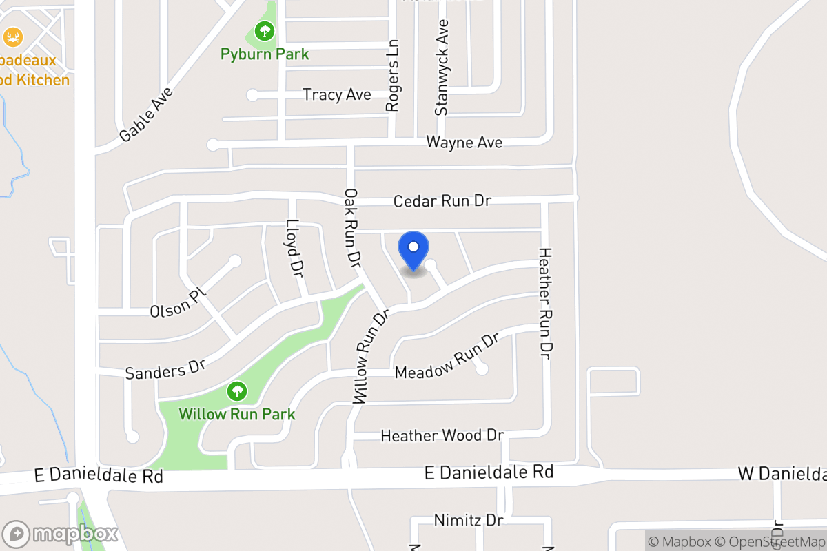 Map of 1127 Willow Run Cir