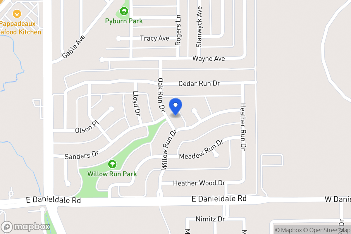 Map of 1322 Oak Run Dr
